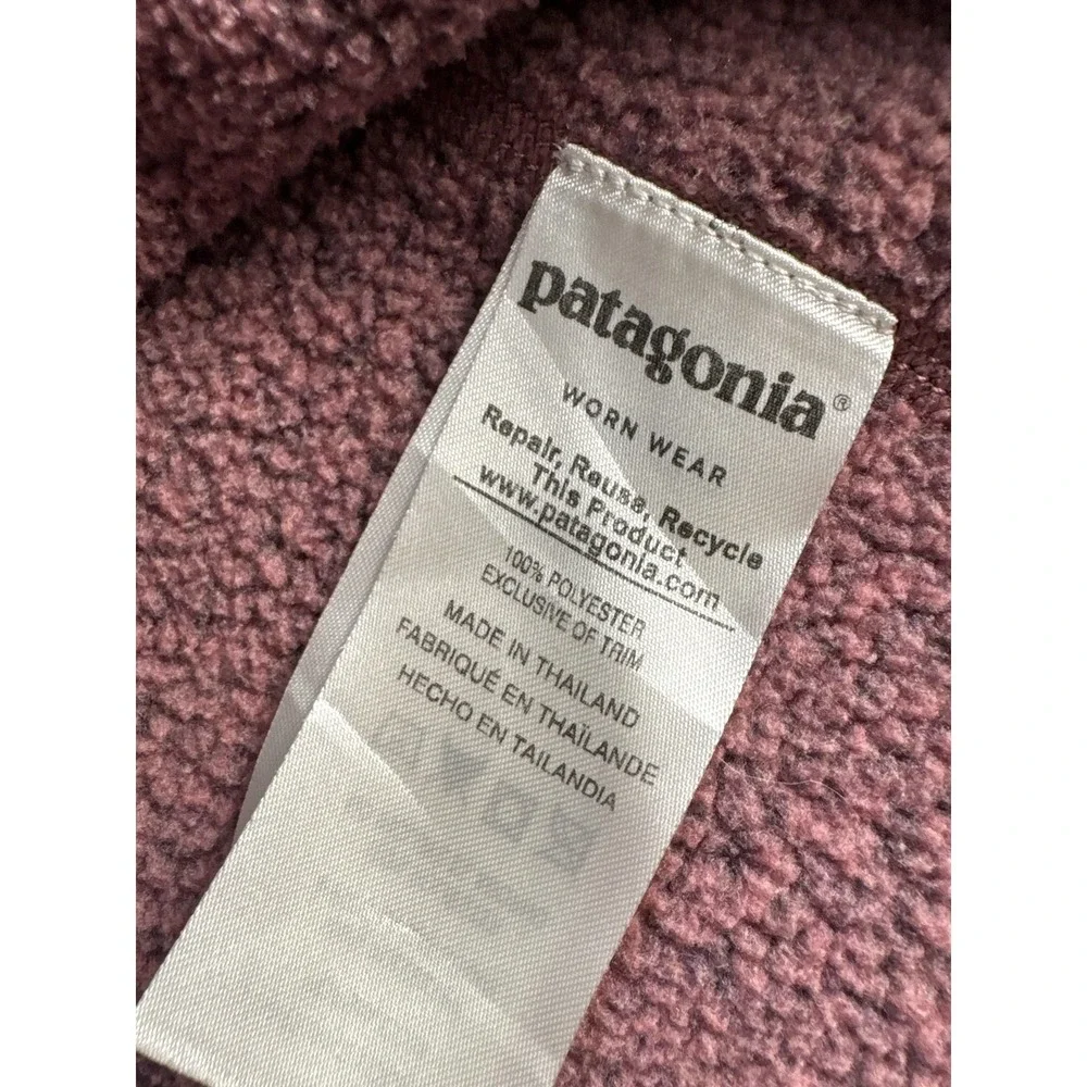 Patagonia Better Sweater Pullover Women's‎ Small Purple Fleece 1/4 Zip Mock Neck